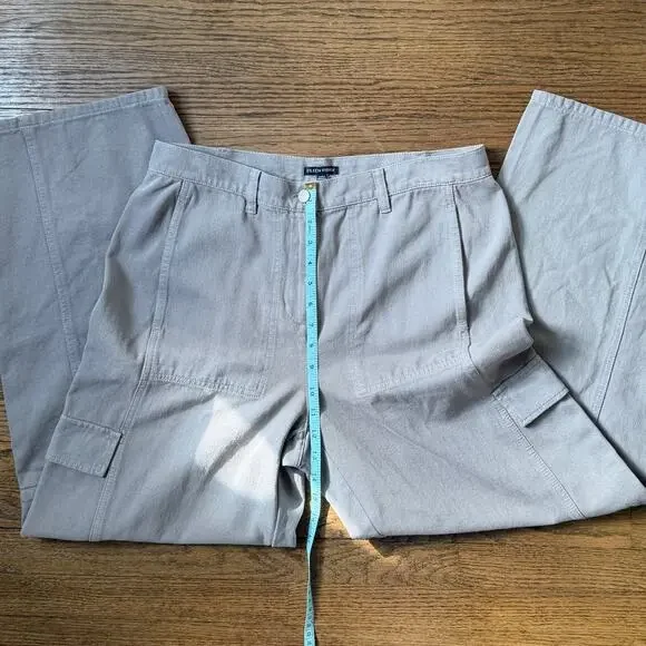 Eileen Fisher Organic Cotton Wide Leg Cargo Pant Size Medium NWT - Picture 6 of 10